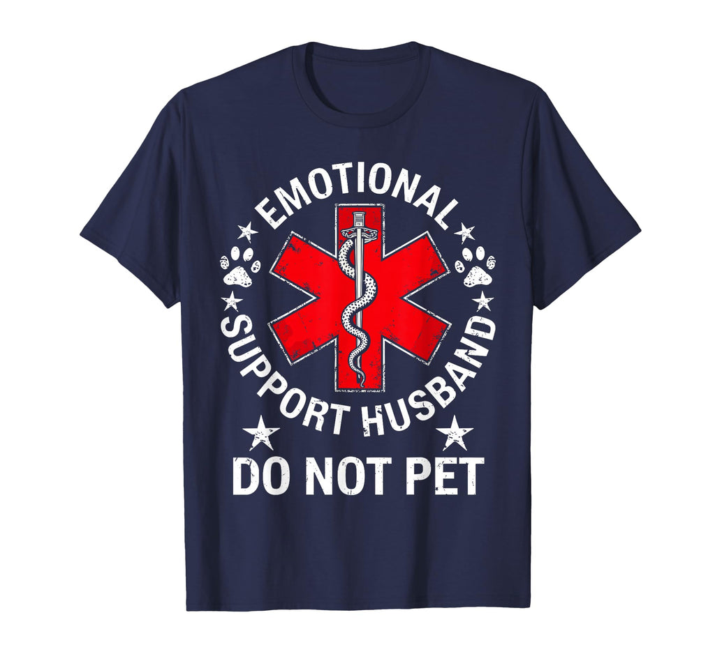 Emotional Support Husband Do Not Pet T-Shirt - Custom Art Print for Adults - T-Shirt, Sweatshirt, Hoodie