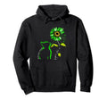 Sunflower Cat Green Mental Health Hoodie - Fun Novelty Design for Adults - T-Shirt, Sweatshirt, Hoodie