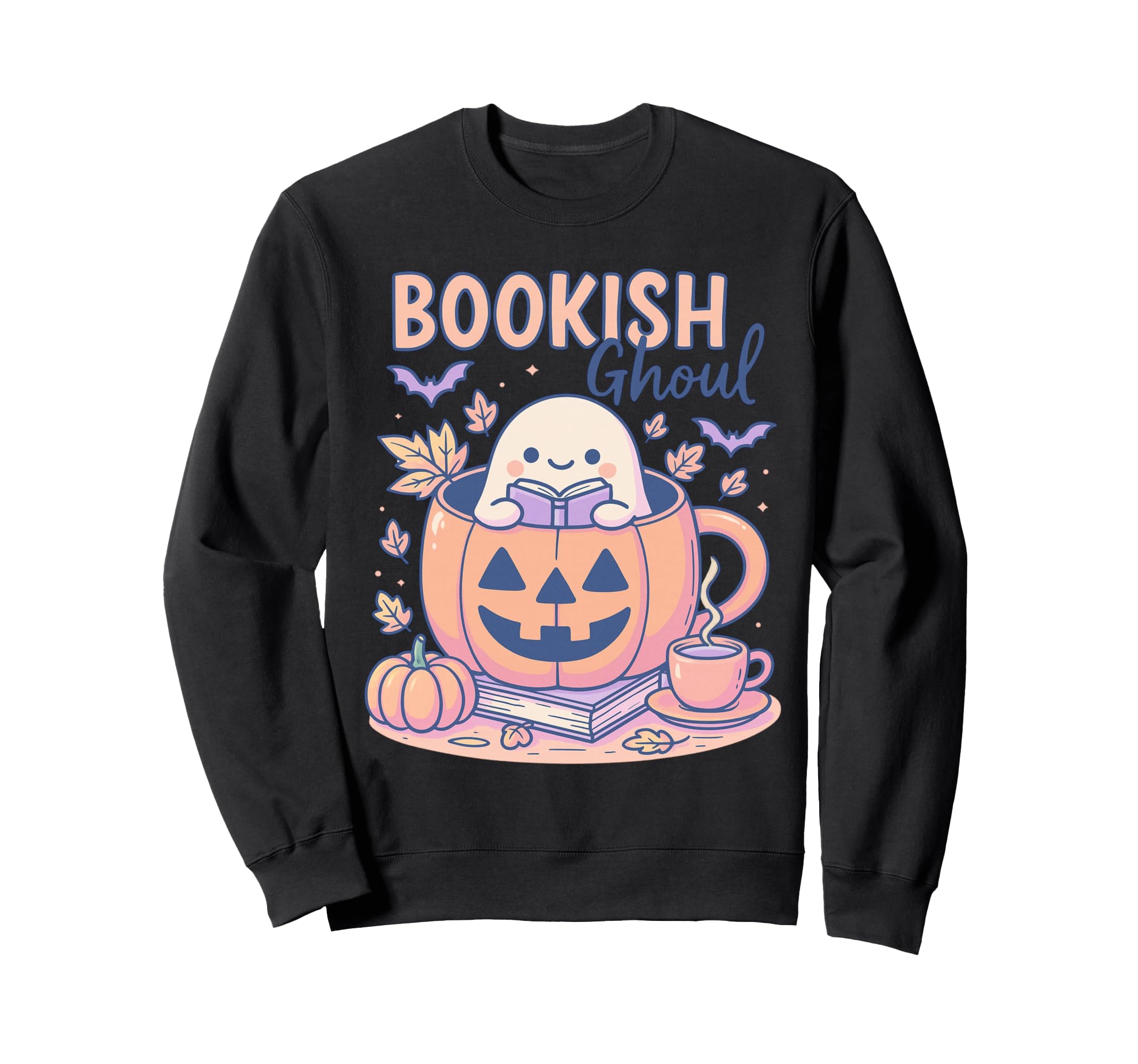 Halloween Bookish Ghoul Book Lover Sweatshirt - Unique Graphic Men Women - T-Shirt, Sweatshirt, Hoodie