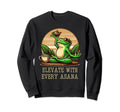 Elevate Every Asana Fitness Sculpting Sweatshirt - Trendy Graphic Unisex - T-Shirt, Sweatshirt, Hoodie