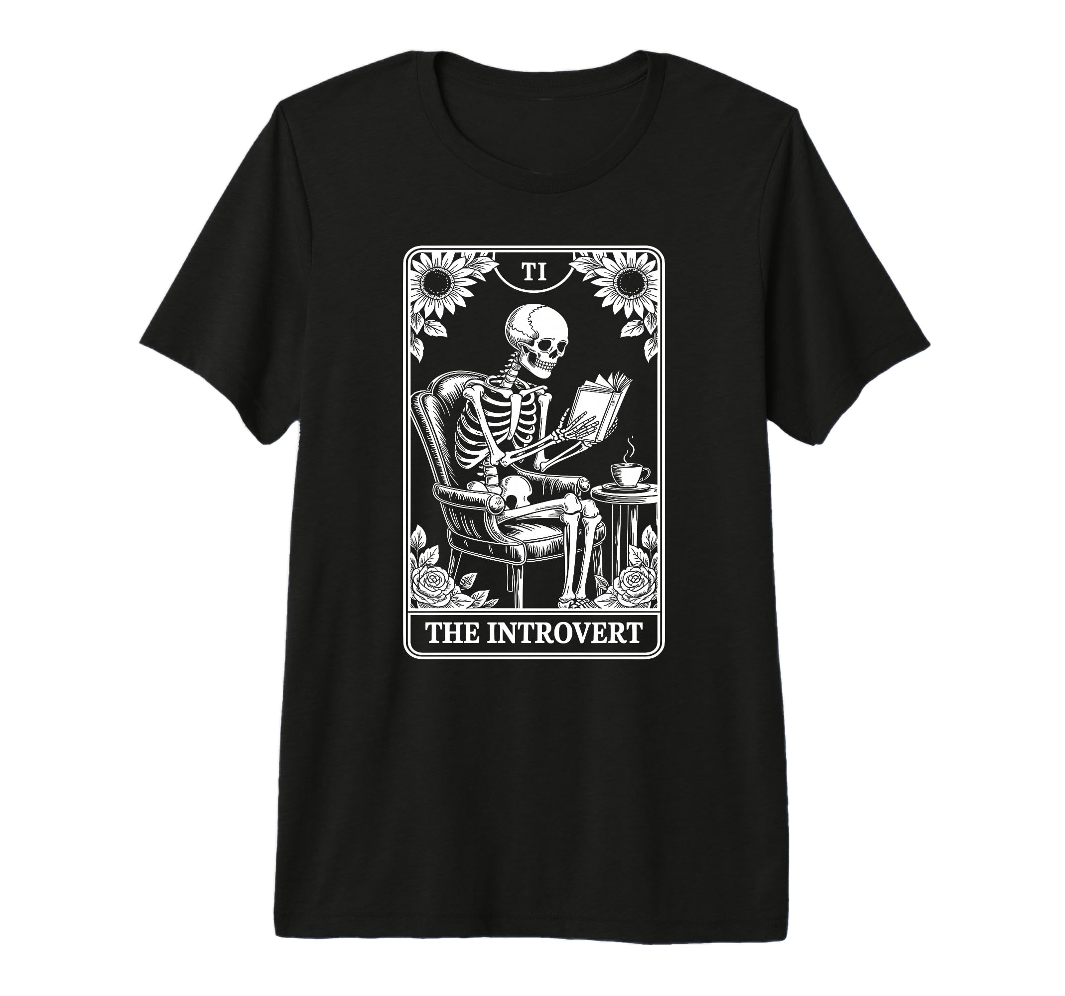 Introvert Tarot Indoorsy Antisocial T-Shirt - Custom Art Print Men Women - T-Shirt, Sweatshirt, Hoodie