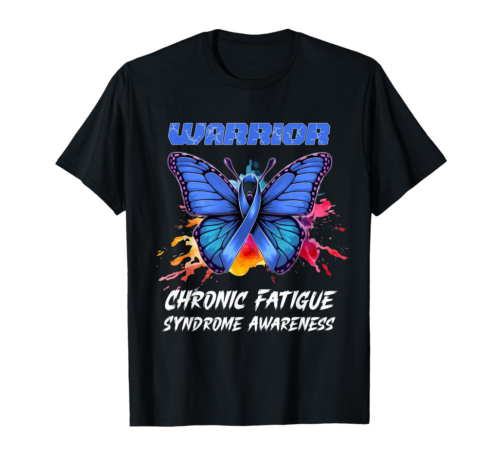 Colorful Butterfly Chronic Fatigue T-Shirt - Unique Graphic Men Women - T-Shirt, Sweatshirt, Hoodie