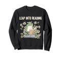 Leap Into Reading Book Lover Bookish Sweatshirt - Graphic Print Men Women - T-Shirt, Sweatshirt, Hoodie