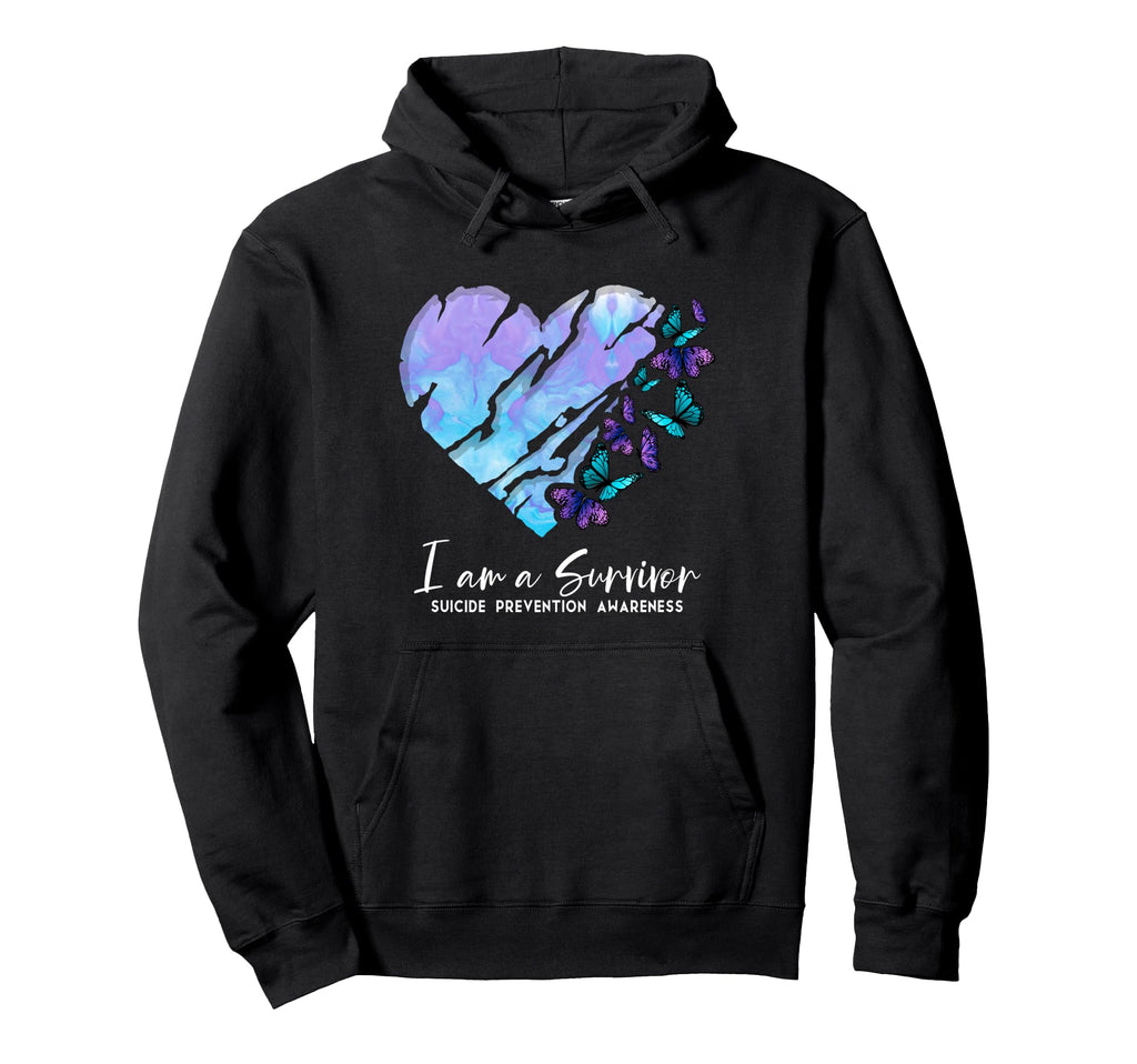I Am Survivor Suicide Prevention Hoodie - Casual Everyday Wear for Adults - T-Shirt, Sweatshirt, Hoodie