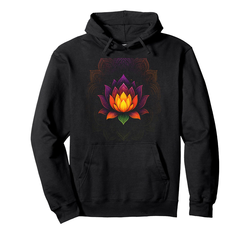 Mandala Lotus Yoga Meditation Pilates Hoodie - Graphic Print Men Women - T-Shirt, Sweatshirt, Hoodie
