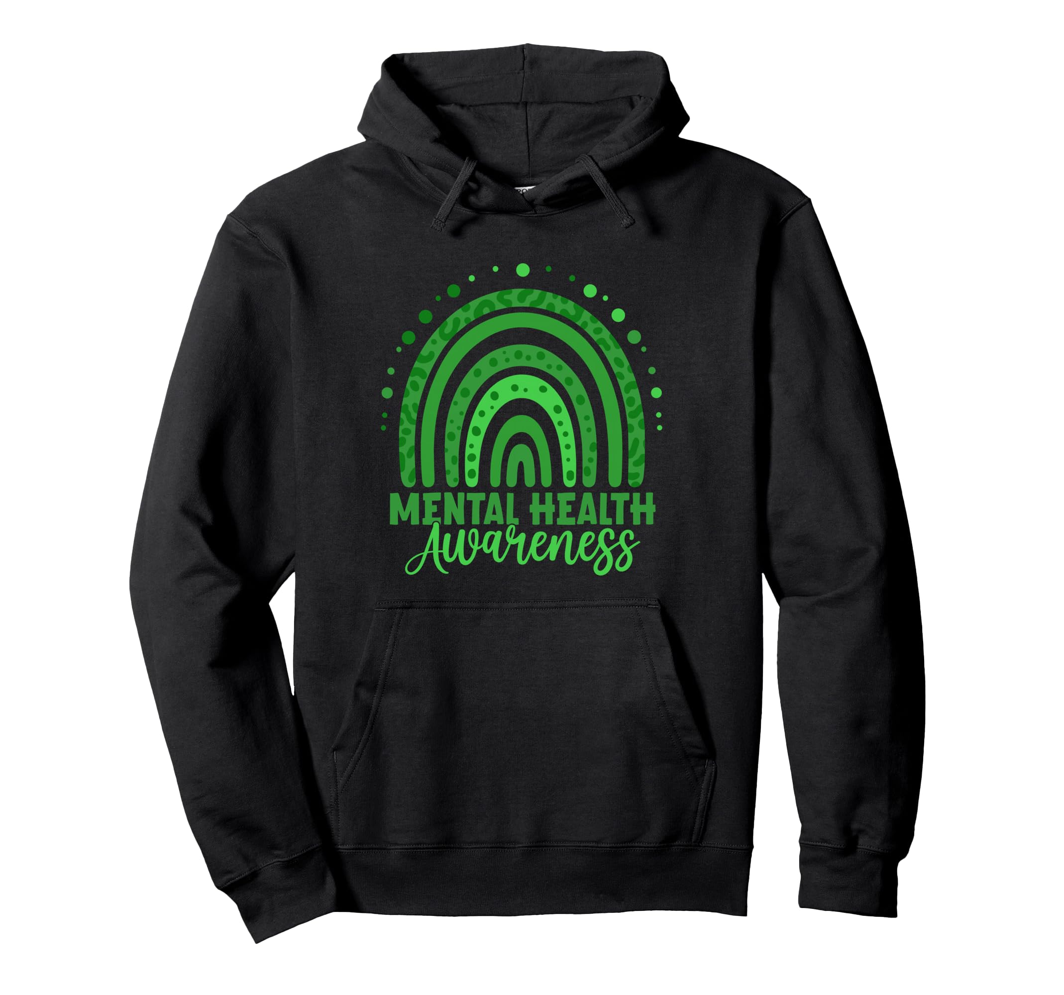 Mental Health Awareness Ribbon Items Hoodie - Custom Art Print Men Women - T-Shirt, Sweatshirt, Hoodie