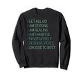 Bedtime Affirmations Adults Self Care Sweatshirt - Graphic Print Unisex - T-Shirt, Sweatshirt, Hoodie