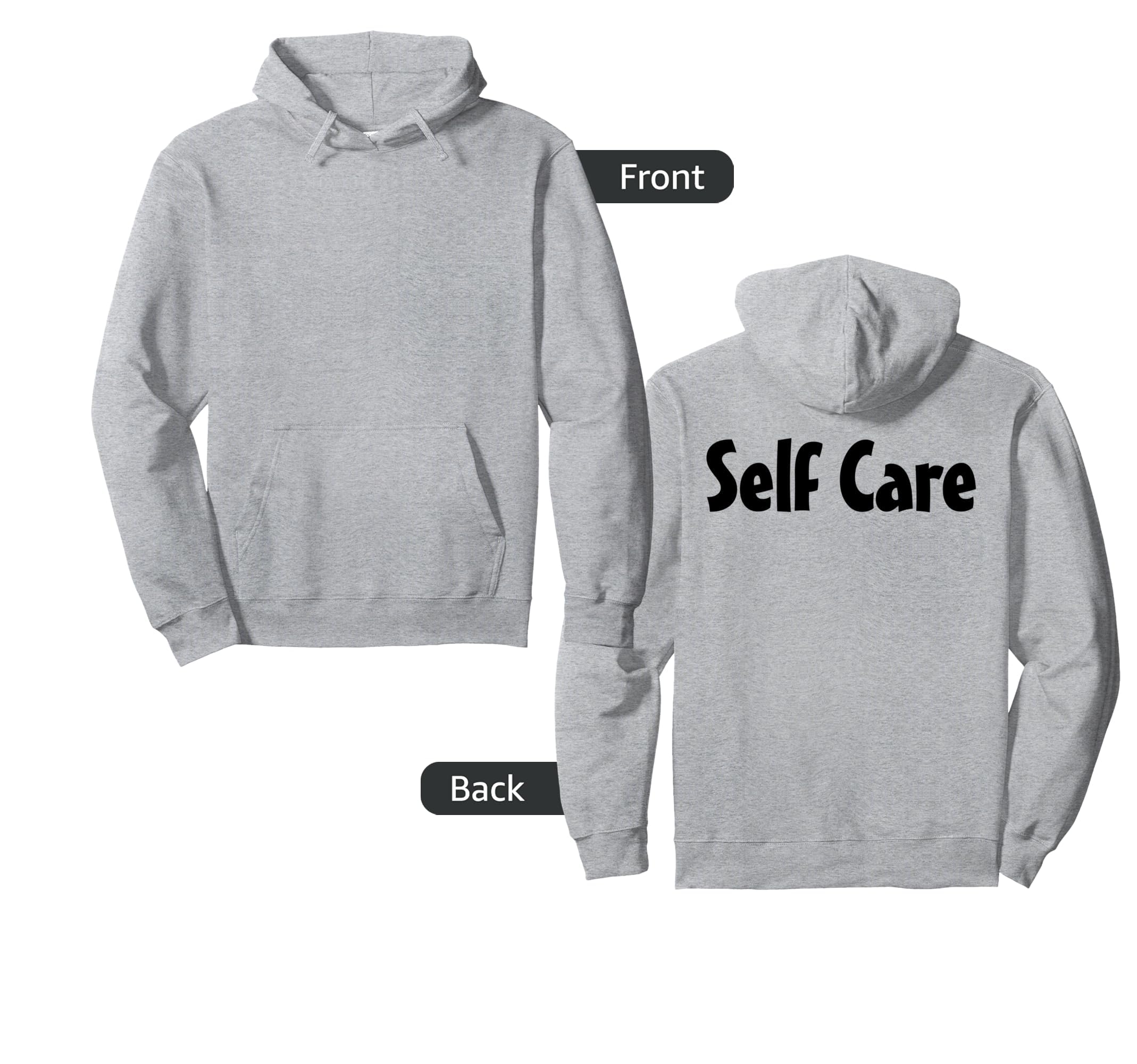 Self Care Inspirational Love Yourself Hoodie - Minimalist Print for Adults - T-Shirt, Sweatshirt, Hoodie