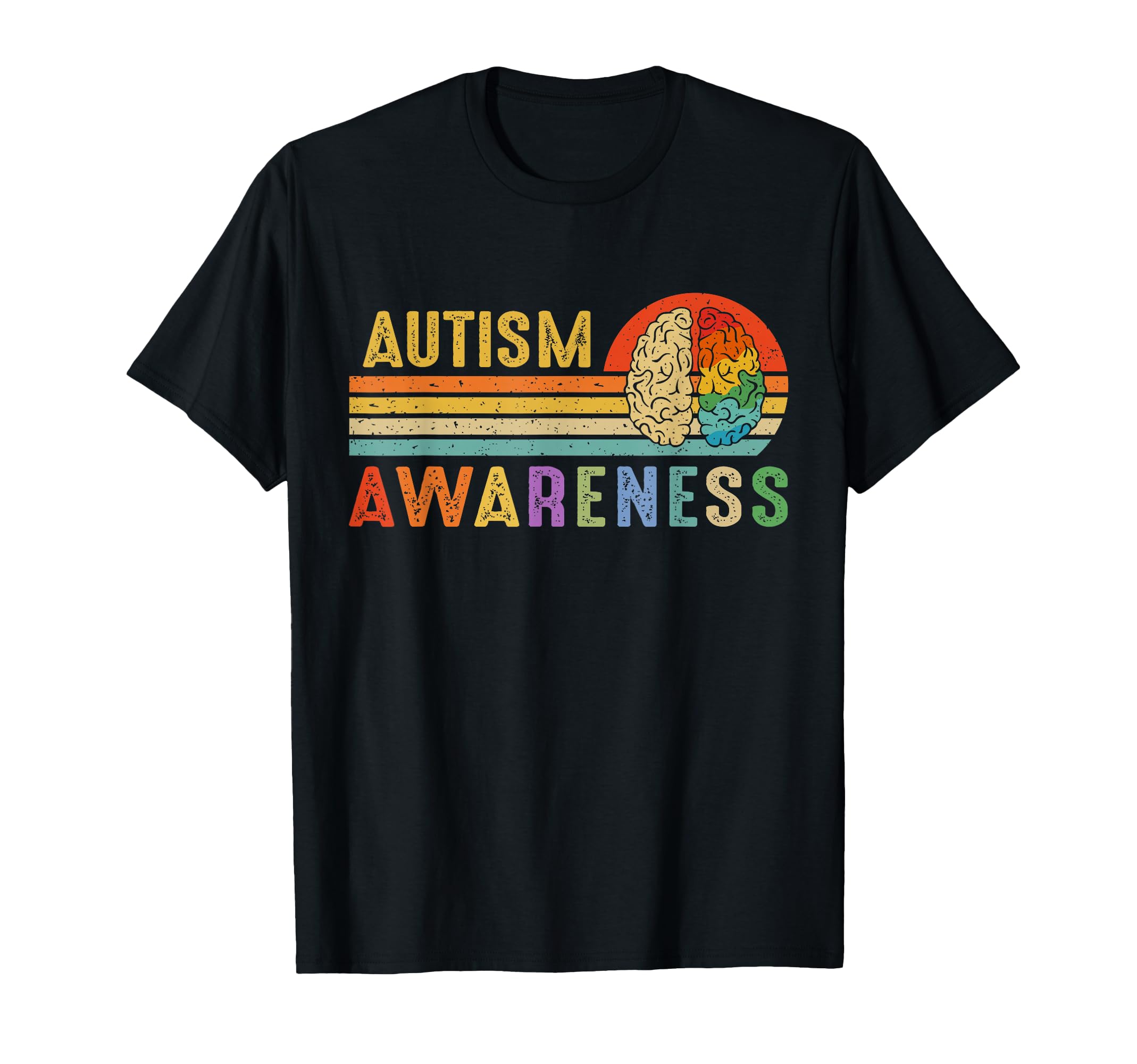 Sunset Autism Awareness T-Shirt - Minimalist Print for Adults - T-Shirt, Sweatshirt, Hoodie