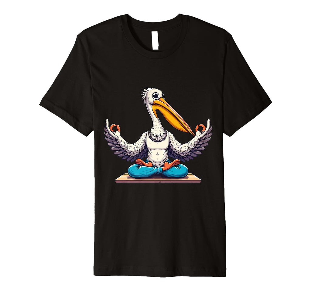 Meditation Pelican Yoga Pose Relaxing T-Shirt - Graphic Print for Adults - T-Shirt, Sweatshirt, Hoodie