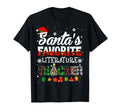 Santa Favorite Literature Teacher Matching T-Shirt - Trendy Graphic Unisex - T-Shirt, Sweatshirt, Hoodie