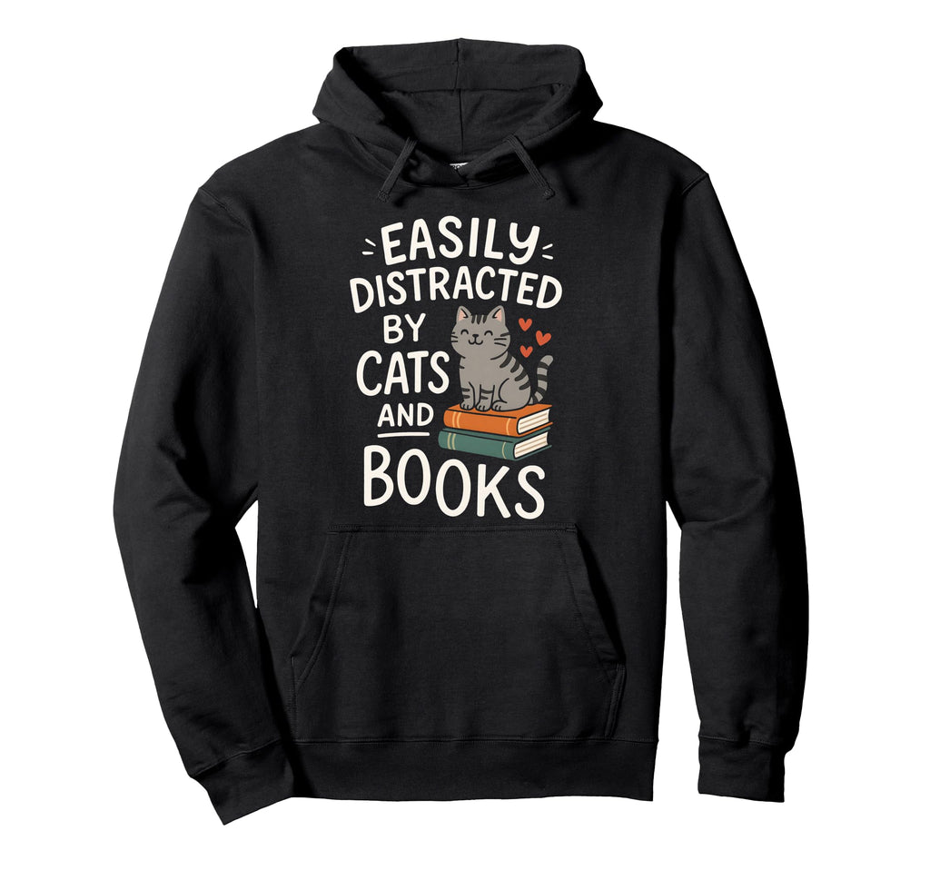Adorable Bibliophile Easily Hoodie - Aesthetic Graphic for Adults - T-Shirt, Sweatshirt, Hoodie