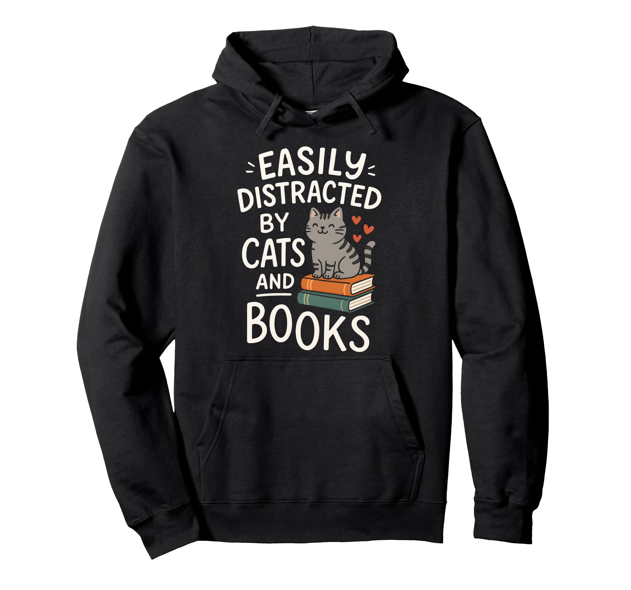 Adorable Bibliophile Easily Hoodie - Aesthetic Graphic for Adults - T-Shirt, Sweatshirt, Hoodie