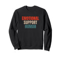 Emotional Support Human Mental Sweatshirt - Minimalist Print Men Women - T-Shirt, Sweatshirt, Hoodie