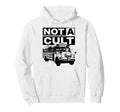 Not Cult Creepy School Bus Dark Hoodie - Trendy Graphic for Adults - T-Shirt, Sweatshirt, Hoodie