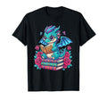 Reading Book Nerd Dragons Books T-Shirt - Minimalist Print Men Women - T-Shirt, Sweatshirt, Hoodie