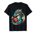 Dragon Reading Book Dragon T-Shirt - Fun Novelty Design Men Women - T-Shirt, Sweatshirt, Hoodie