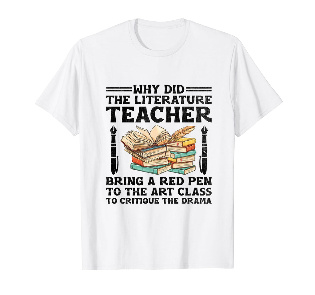 Literature Teacher School Teacher T-Shirt - Trendy Graphic for Adults - T-Shirt, Sweatshirt, Hoodie