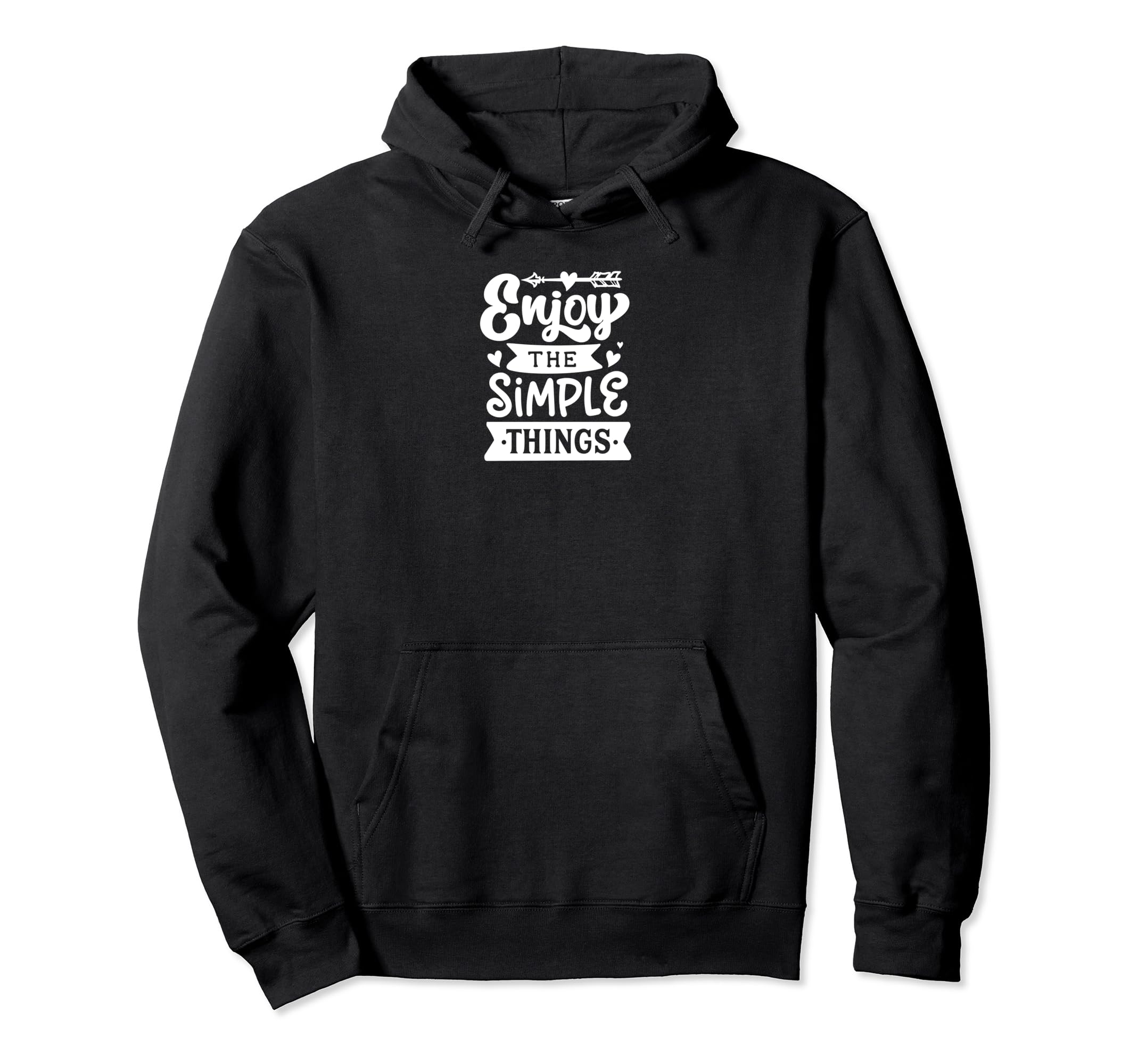 Enjoy Simple Things Self Love Self Care Hoodie - Unique Graphic Men Women - T-Shirt, Sweatshirt, Hoodie