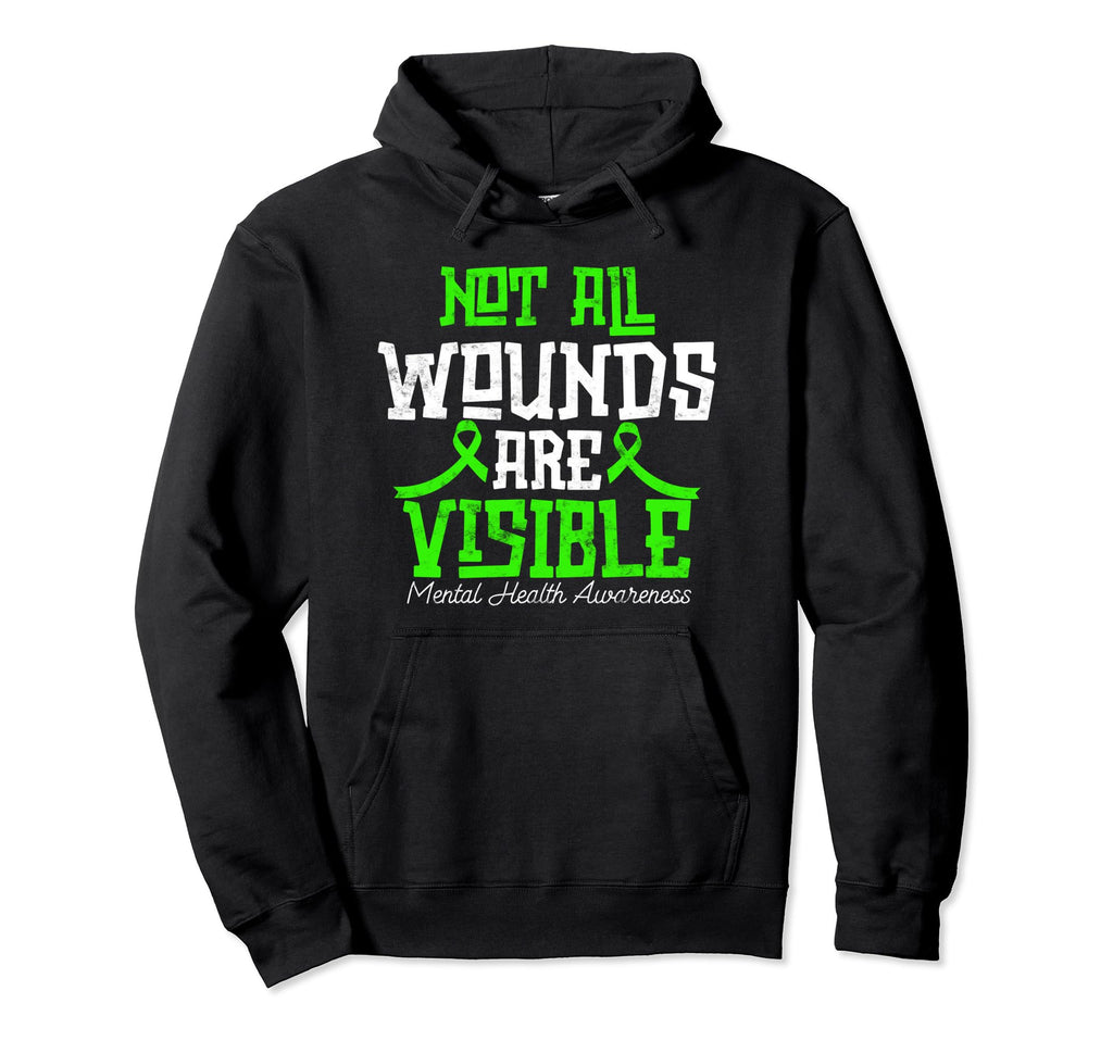 Not All Wounds Are Visible Hoodie - Casual Everyday Wear for Adults - T-Shirt, Sweatshirt, Hoodie