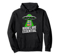 Books Are Ufo Alien Abduction Reader Hoodie - Custom Art Print for Adults - T-Shirt, Sweatshirt, Hoodie