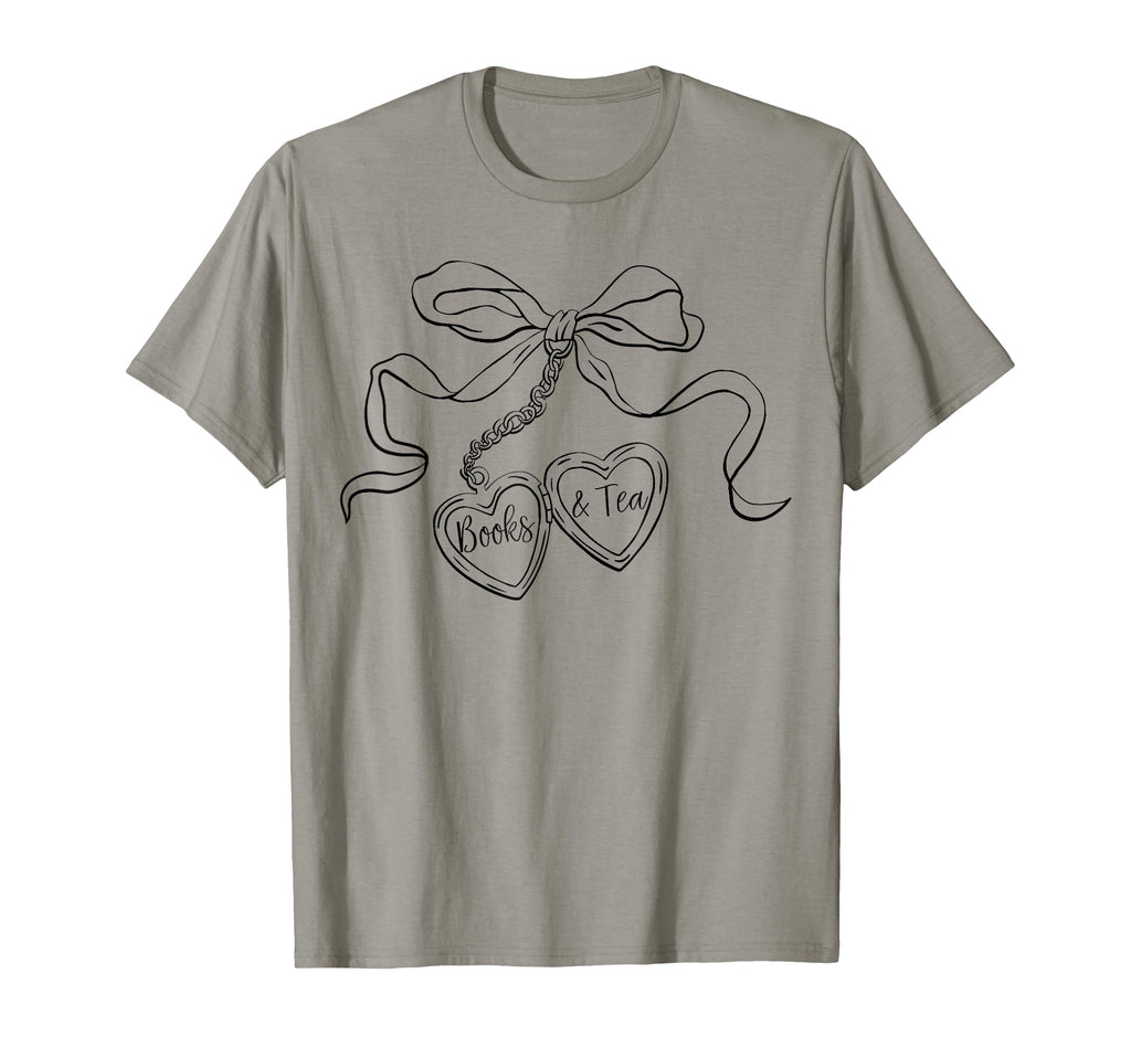 Books And Locket Art Book Lover T-Shirt - Fun Novelty Design Unisex - T-Shirt, Sweatshirt, Hoodie