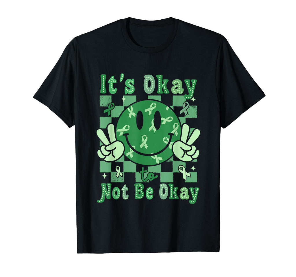 Its Okay To Not Be Okay Groovy Smile T-Shirt - Aesthetic Graphic Unisex - T-Shirt, Sweatshirt, Hoodie