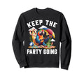 Keep Party Going Funny Parrot Sweatshirt - Fun Novelty Design Unisex - T-Shirt, Sweatshirt, Hoodie