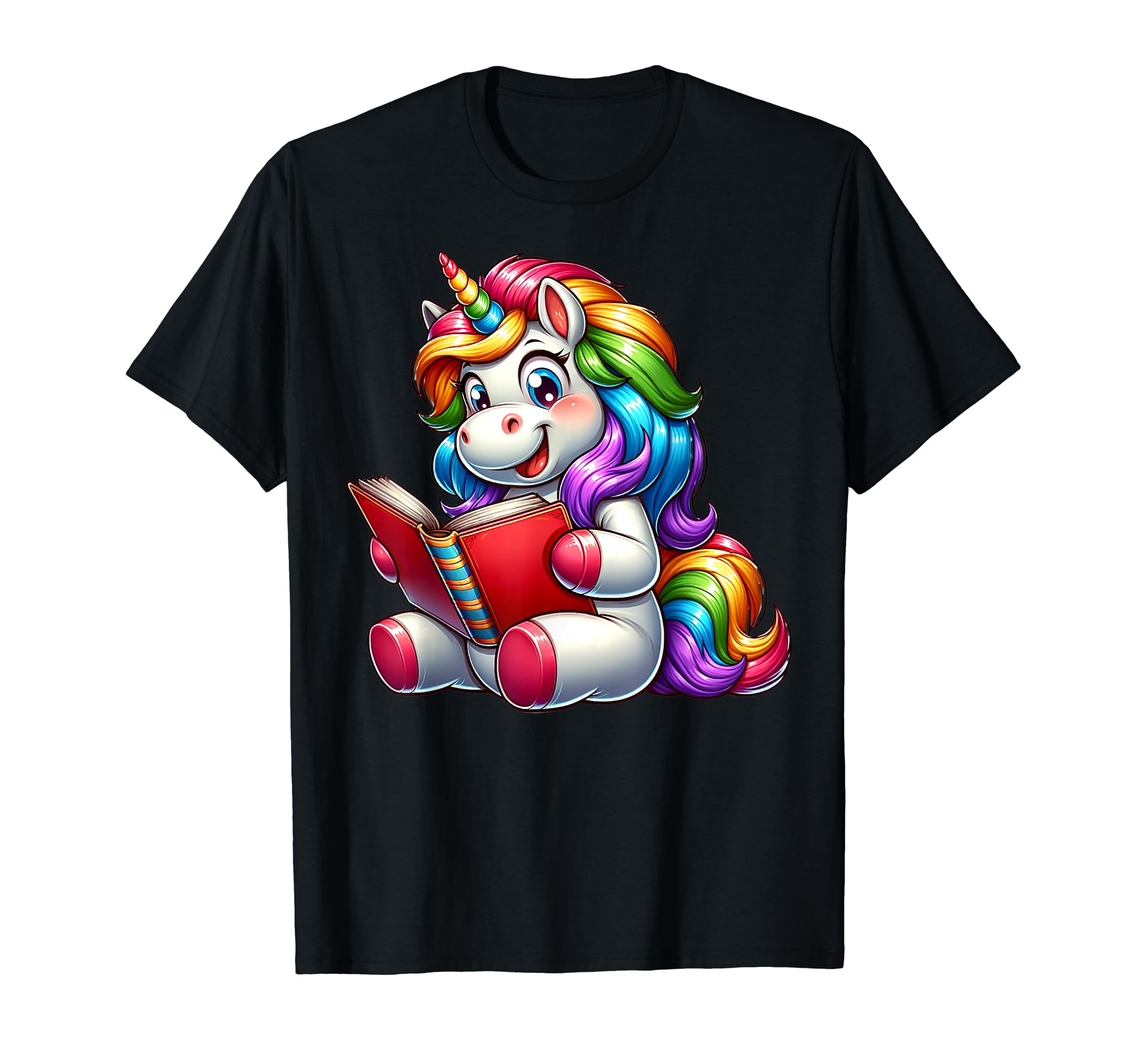 Funny Anime Kawaii Rainbow Unicorn T-Shirt - Custom Art Print Unisex - T-Shirt, Sweatshirt, Hoodie