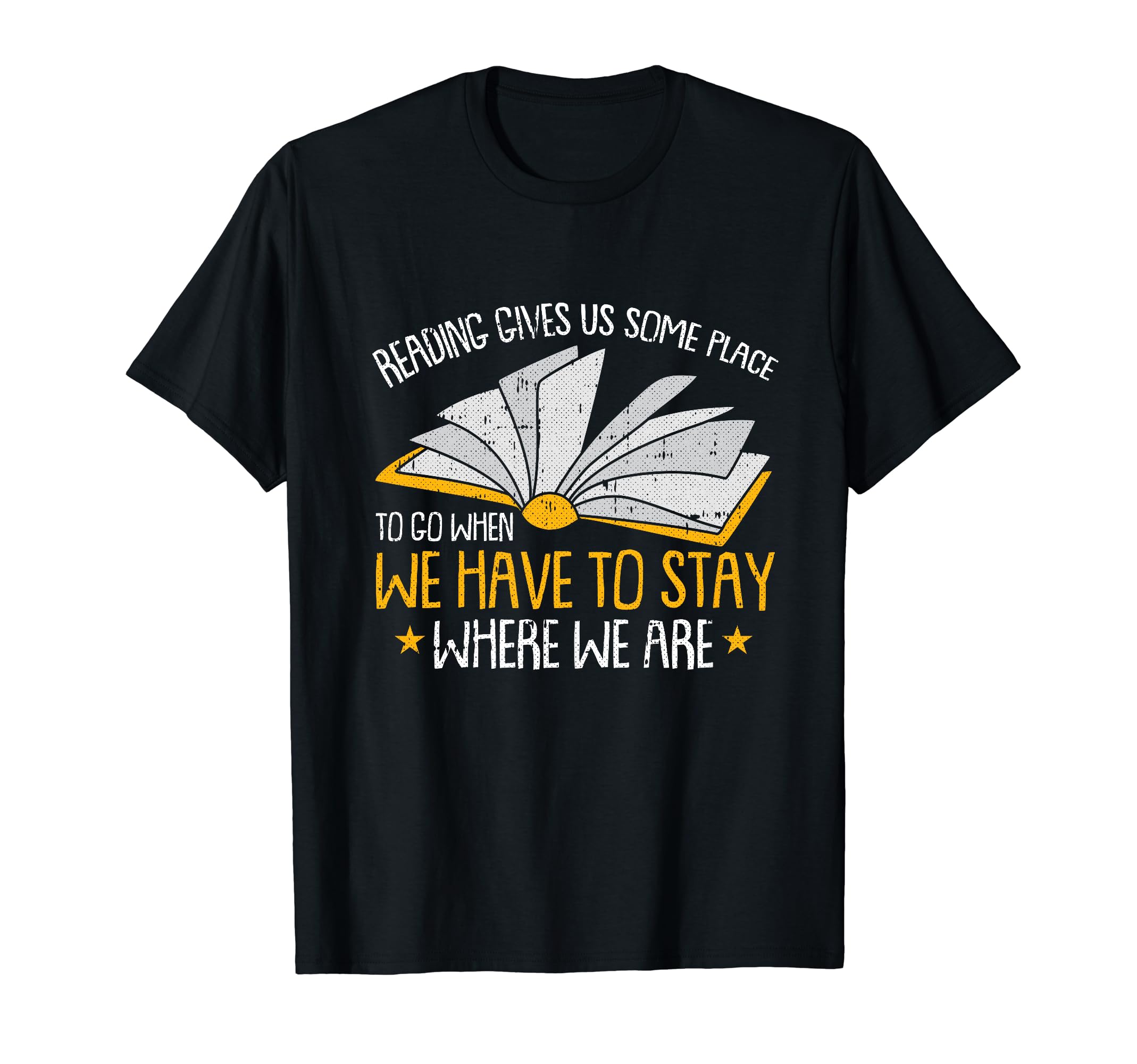 Reading Gives Us Someplace To Go Book T-Shirt - Custom Art Print Men Women - T-Shirt, Sweatshirt, Hoodie