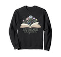 Just One More Chapter Floral Sweatshirt - Casual Everyday Wear Men Women - T-Shirt, Sweatshirt, Hoodie