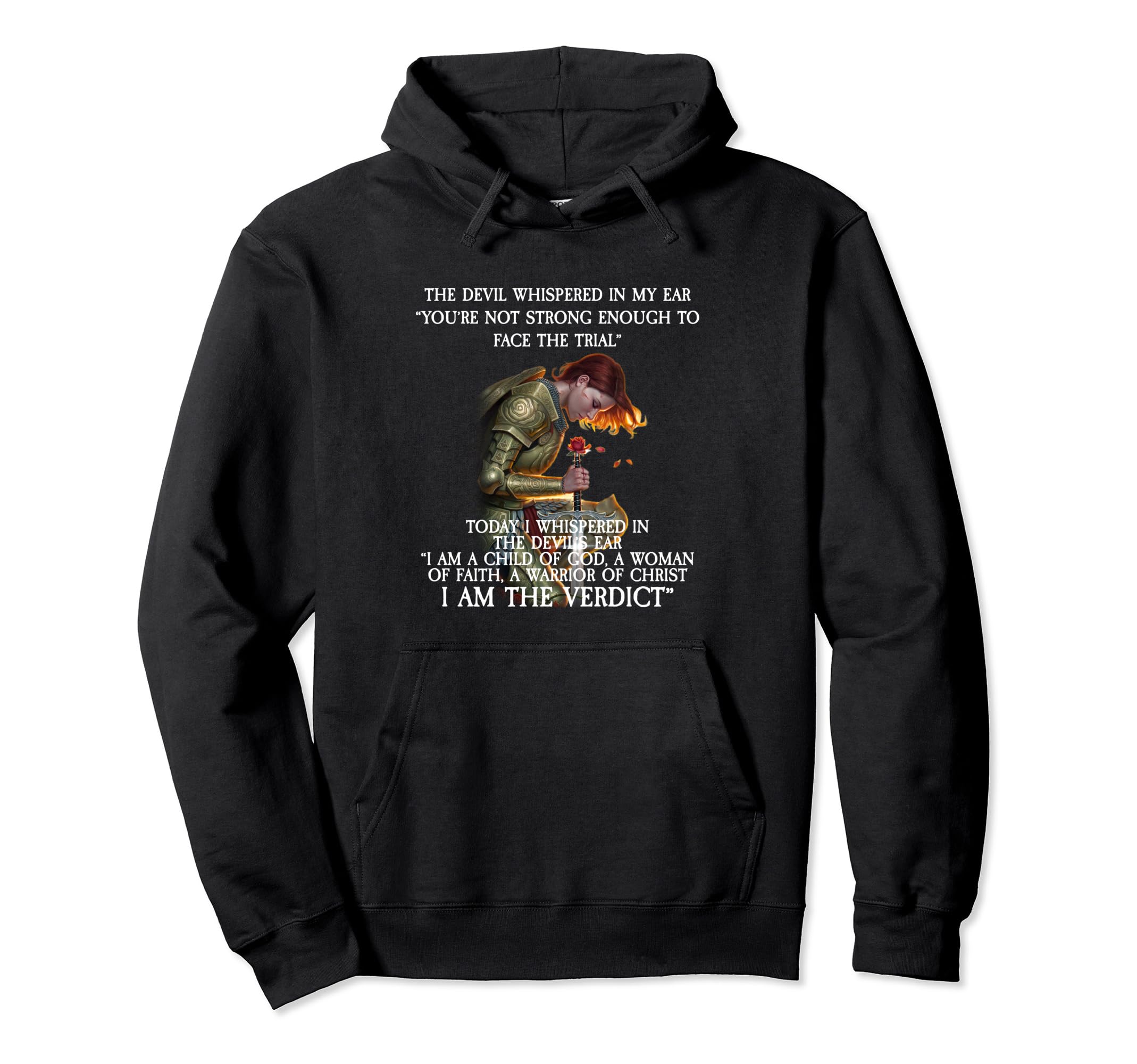 Devil Whispered My Ear You Are Not Hoodie - Custom Art Print for Adults - T-Shirt, Sweatshirt, Hoodie