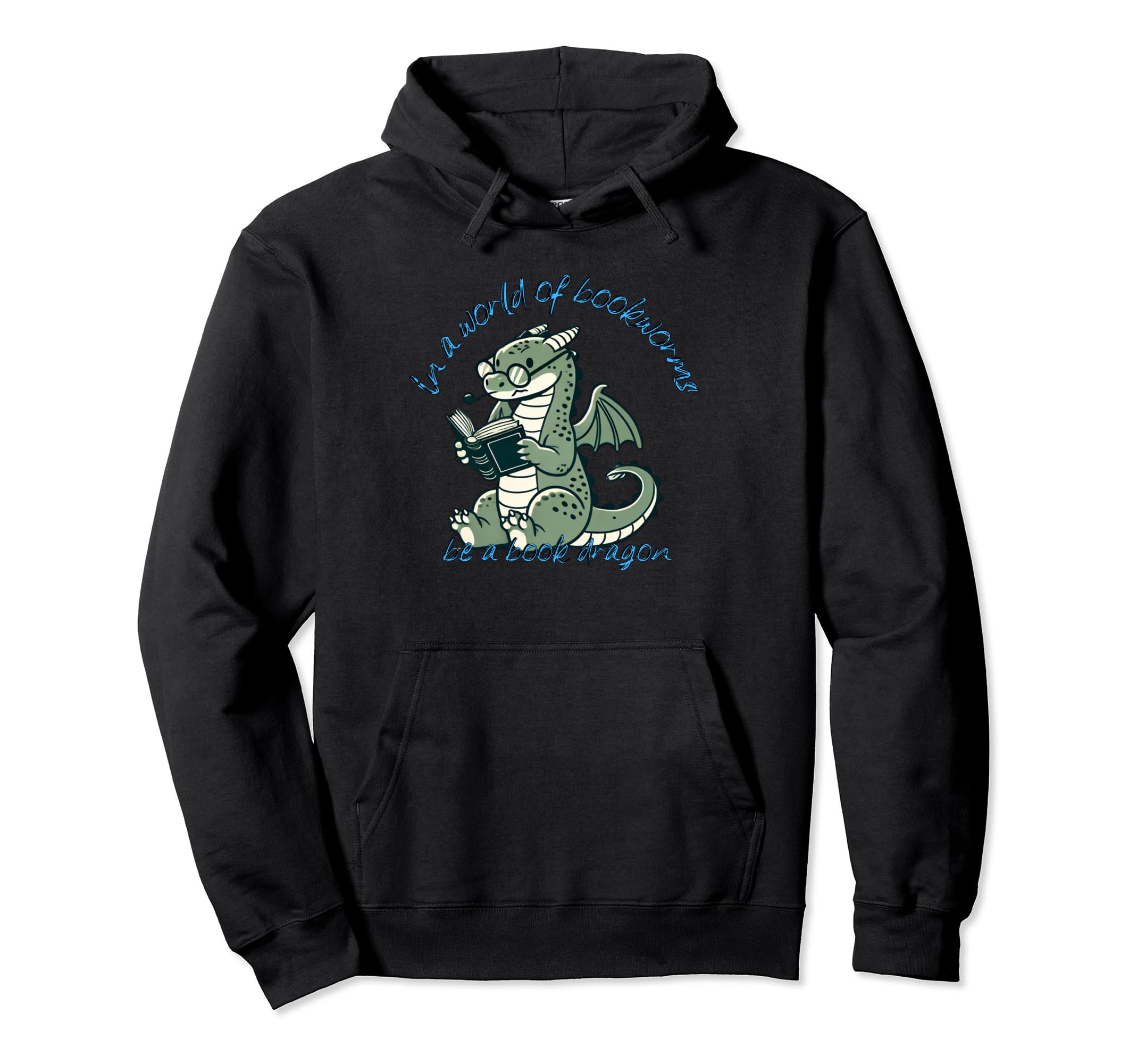 Dragon World Bookworms Be Book Dragon Hoodie - Minimalist Print Unisex - T-Shirt, Sweatshirt, Hoodie