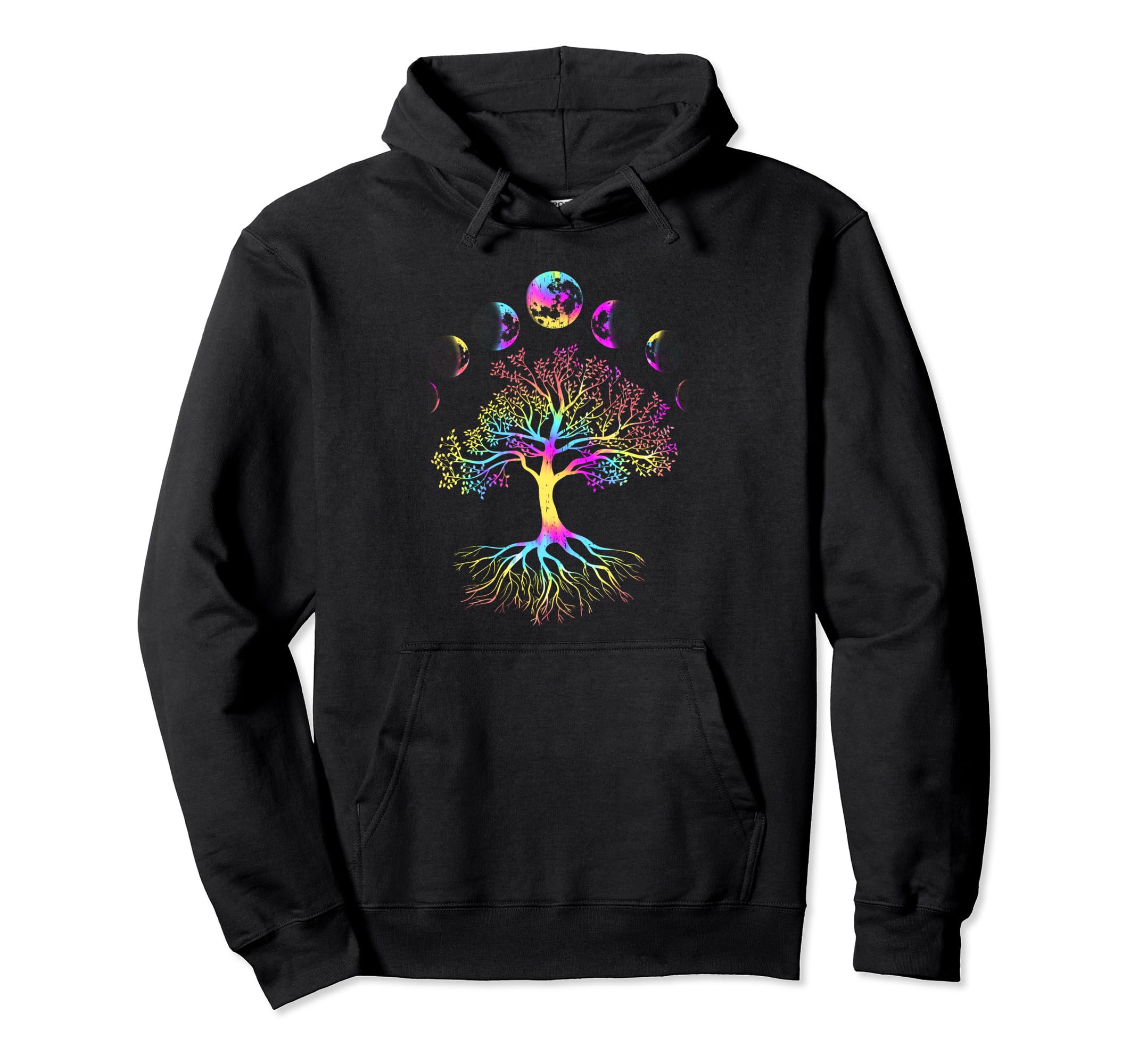 Moon Phases Tree Life Hoodie - Minimalist Print for Adults - T-Shirt, Sweatshirt, Hoodie