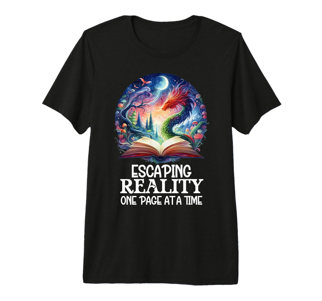 My Fantasy Era Book Club Dragon Escaping T-Shirt - Trendy Graphic Unisex - T-Shirt, Sweatshirt, Hoodie