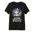 My Fantasy Era Book Club Dragon Escaping T-Shirt - Trendy Graphic Unisex - T-Shirt, Sweatshirt, Hoodie