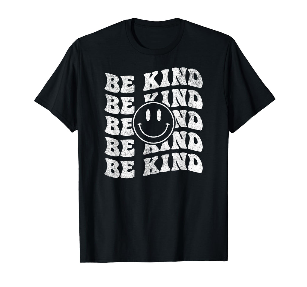 Be Kind Happy Face Positivity Small T-Shirt - Minimalist Print for Adults - T-Shirt, Sweatshirt, Hoodie