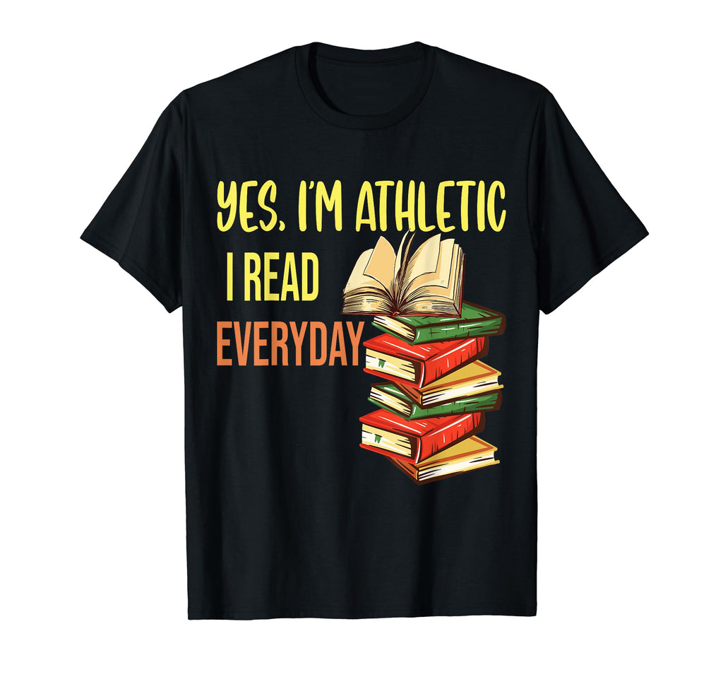 Reading Lover Yes Im Athletic I Read T-Shirt - Aesthetic Graphic Unisex - T-Shirt, Sweatshirt, Hoodie