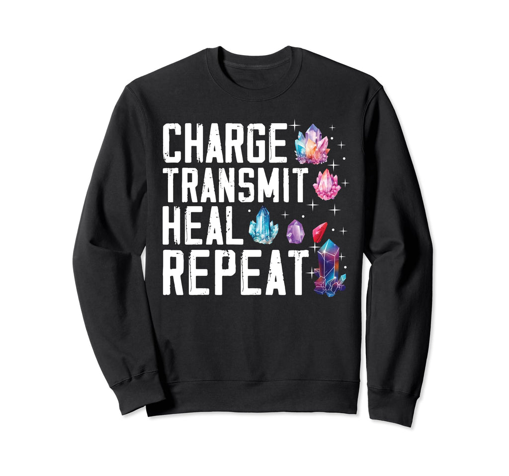 Funny Gemstone Chakra Healer Sweatshirt - Graphic Print Men Women - T-Shirt, Sweatshirt, Hoodie