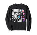 Funny Gemstone Chakra Healer Sweatshirt - Graphic Print Men Women - T-Shirt, Sweatshirt, Hoodie