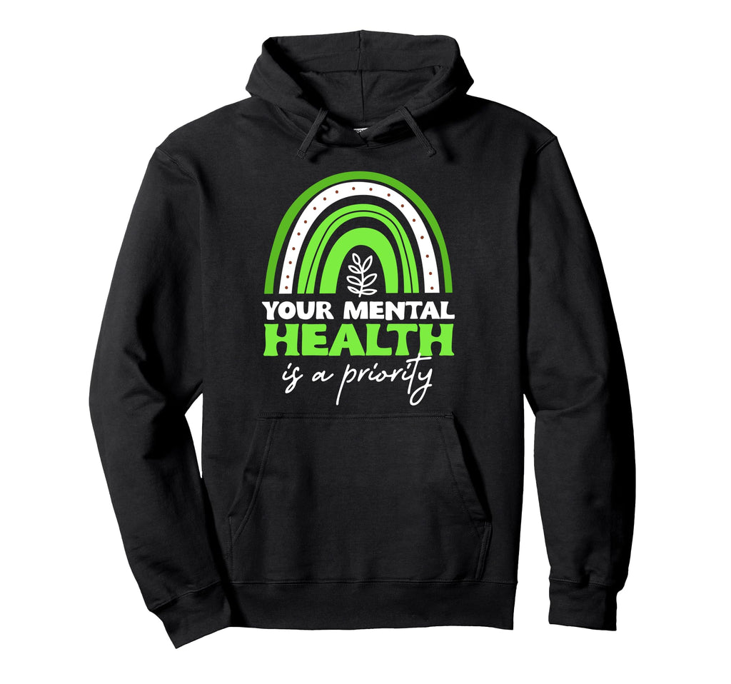 Mental Health Awareness Month Anxiety Hoodie - Custom Art Print Men Women - T-Shirt, Sweatshirt, Hoodie