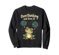 Funny Tired Frog Meme Overthinker Sweatshirt - Aesthetic Graphic Men Women - T-Shirt, Sweatshirt, Hoodie