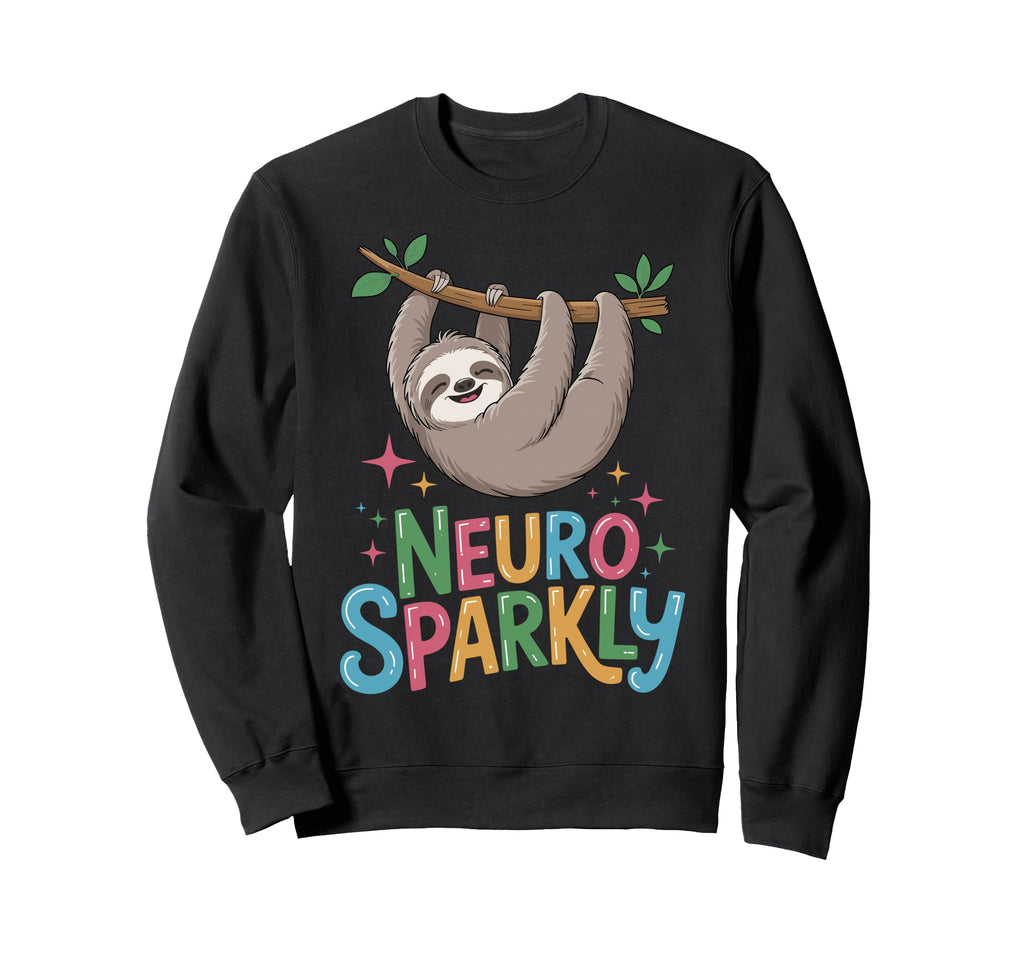 Neuro Sparkly Funny Neurodiverse Sweatshirt - Unique Graphic for Adults - T-Shirt, Sweatshirt, Hoodie