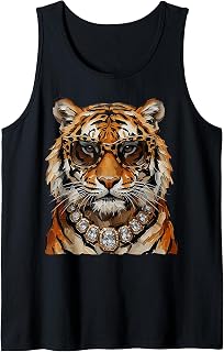 Cool Tiger Roar Leopard Sunglasses Funny Tank Top Unisex T-shirt, Sweatshirt, Hoodie, Long Sleeve Tee - T-Shirt, Sweatshirt, Hoodie
