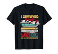 I Survived Reading Banned Books T-Shirt - Novelty Apparel for Adults - T-Shirt, Sweatshirt, Hoodie