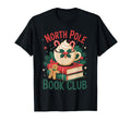 North Pole Book Club Candy Cane T-Shirt - Graphic Print for Adults - T-Shirt, Sweatshirt, Hoodie
