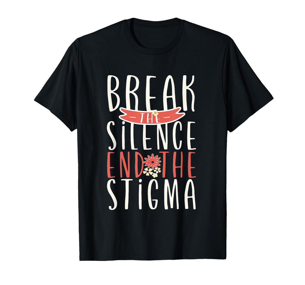 Break Silence End Stigma Mental Health T-Shirt - Unique Graphic for Adults - T-Shirt, Sweatshirt, Hoodie