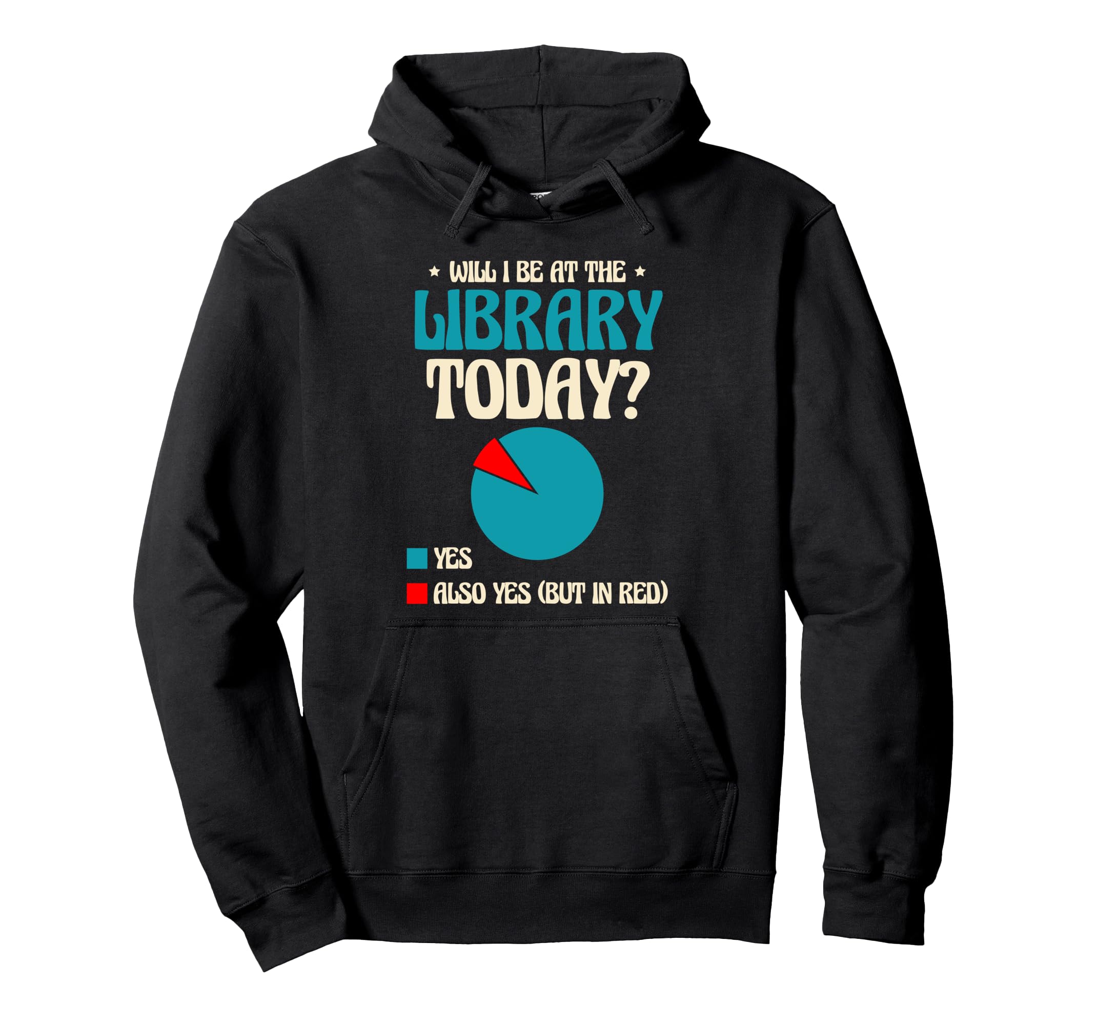 Will I Be Library Today Book Reading Hoodie - Streetwear Style Unisex - T-Shirt, Sweatshirt, Hoodie