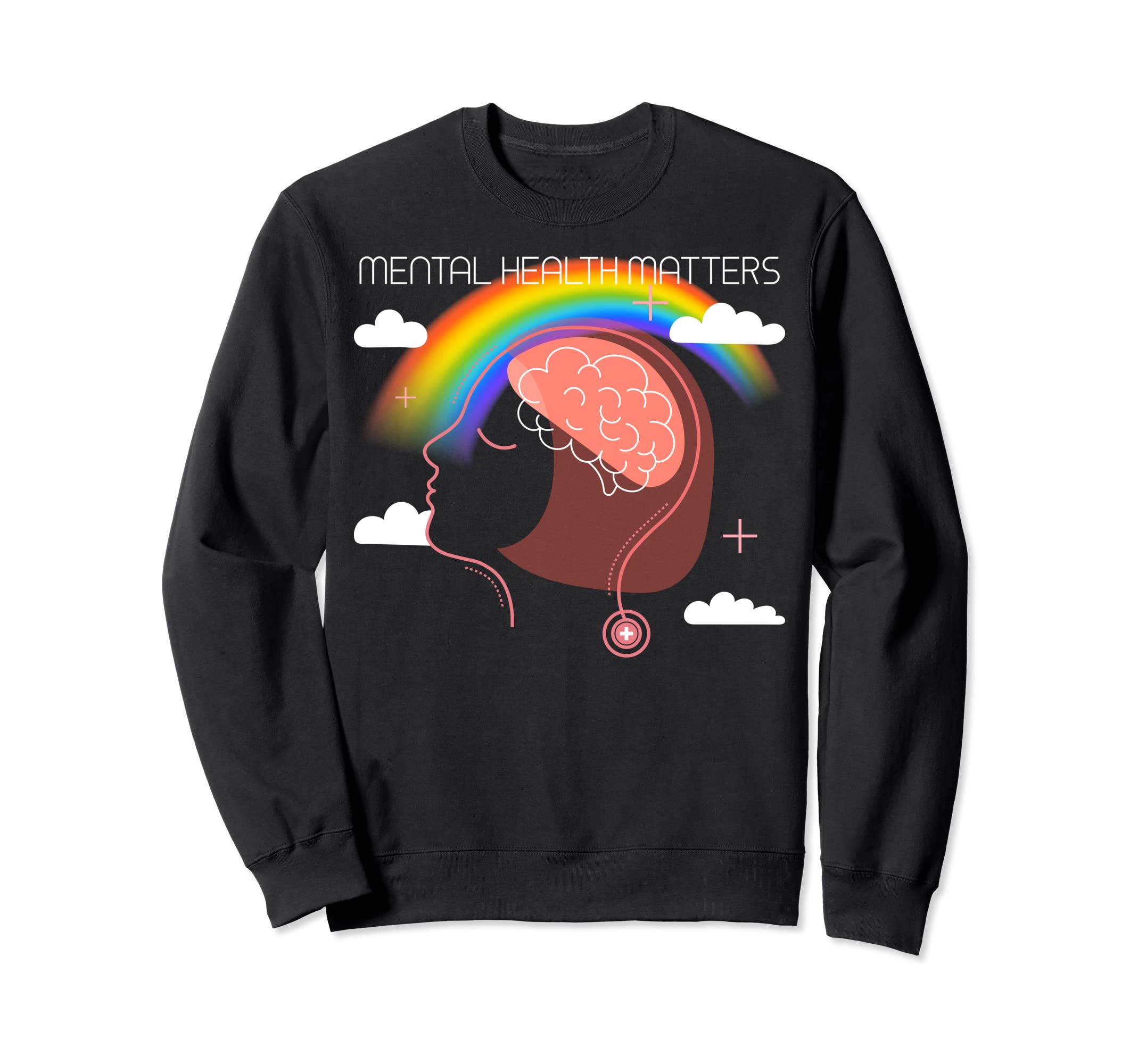 Lgbt Mental Health Matters Sweatshirt - Fun Novelty Design for Adults - T-Shirt, Sweatshirt, Hoodie