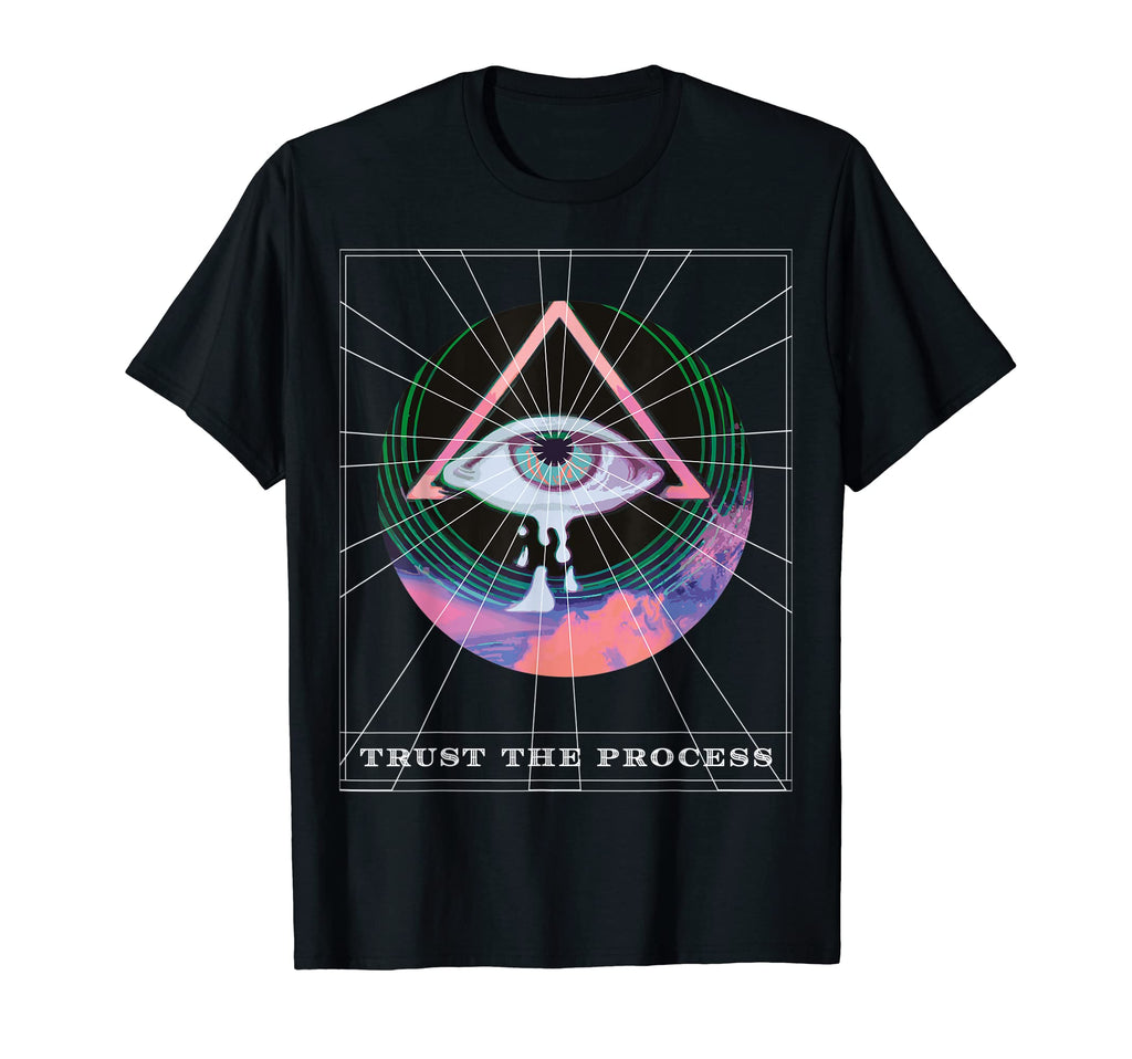 Trust Process Surreal Vaporwave T-Shirt - Aesthetic Graphic for Adults - T-Shirt, Sweatshirt, Hoodie
